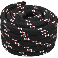 vidaXL Boottouw 5 mm 25 m Zwart en Rood