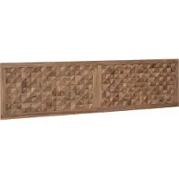 vidaXL Bed Hoofdbord Naturel Massief Teakhout