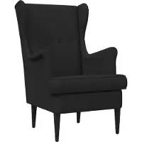 vidaXL Fauteuil Zwart Stof