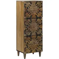 vidaXL Hoge Kast Bruin 40 x 33 x 110 cm Massief Mango Hout