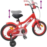 vidaXL Kinderfiets 12 Inch voor 2-4 jaar oud Rood