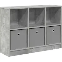 vidaXL Dressoir, betonkleur, 88,5 x 27,5 x 63,5 cm