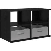 vidaXL TV-stand met lade Zwart Eiken 79 x 40 x 48 cm