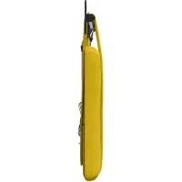 vidaXL Hangend hoofdbord Met LED-verlichting Geel Fluweel