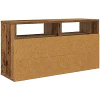 vidaXL Laagkast met lade Oudhout 72 x 22,5 x 38 cm
