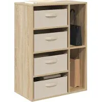 vidaXL Dressoir Sonoma Eiken 60 x 33,5 x 84 cm