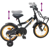 vidaXL Kinderfiets 12 Inch voor 2-4 jaar oud Oranje Zwart