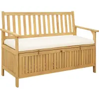 vidaXL Opslagbank 2 -Seater 120 x 63 x 84 cm Rechthoekig
