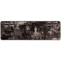 vidaXL Tapijt Runner MARSA Zwart 50 x 450 cm Polyester en PVC