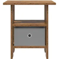vidaXL Nachtkastje Oudhout 41 x 40 x 45 cm Bewerkt hout