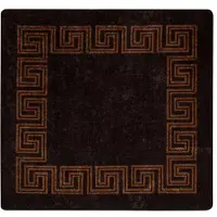 vidaXL Tapijt Runner MARSA Zwart 100 x 100 cm Polyester en PVC