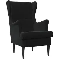 vidaXL Fauteuil Zwart Fluweel