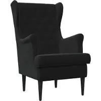 vidaXL Fauteuil Zwart Fluweel