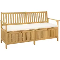 vidaXL Tuinbank met opbergruimte, 2-zits, rechthoekig, 170 x 63 x 84 cm