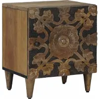 vidaXL Nachtkastje Bruin 40 x 33,5 x 46 cm Massief Mango Hout