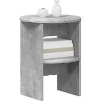 vidaXL Bijzetkast Beton Grijs Ø40 x 50 cm Geconstrueerd hout