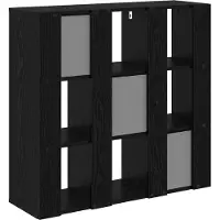 vidaXL Dressoir Zwart Eiken 88,5 x 29 x 84,5 cm