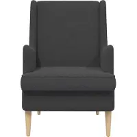 vidaXL Fauteuil Donkergrijs Bouclé