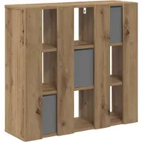 vidaXL Dressoir, ambachtelijk eikenhout, 73,5 x 24 x 69,5 cm