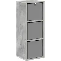 vidaXL Dressoir met lade Beton Grijs 25,5 x 22 x 69,5 cm