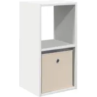 vidaXL Nachtkastje Wit 30,5 x 27 x 59,5 cm Bewerkt hout