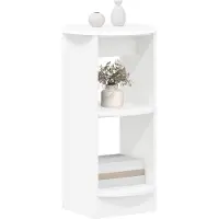 vidaXL Bijzetkast Wit Geconstrueerd hout