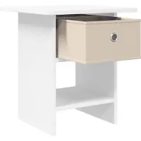 vidaXL Nachtkastje 2 st Wit 41 x 40 x 45 cm Bewerkt hout