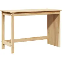 vidaXL Bureau Bruin 112 x 50 x 75 cm Massief vurenhout