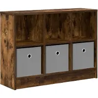 vidaXL Dressoir, gerookt eikenhout, 73,5 x 22,5 x 53,5 cm