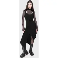 Killstar - Gothic Minirok - Crimsolite Skirt - XS tot 4XL - voor Vrouwen - zwart - Maat L