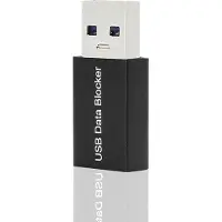 NÖRDIC BLOCKER USB Data blocker - USB-A adapter - 5V2A - 10W - Zwart