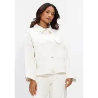 WITHBLACK Dames Jassen Wblpeyton Gala Denim Jacket - Wit - Maat M