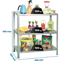 Simon Rack Comfort 3/300 900 Metaalplank 900x900x300 Mm