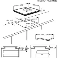 Electrolux LIT60336C, Zwart, Inbouw, Inductiekookplaat met zones, 3 zones, 3 zones, Milde warmte