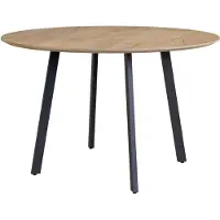 Vicco Halvar Eettafel – 120 x 120 cm Zwart