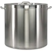 HCB - Professionele Kookpan - 160 liter - Inductie - Gas - Electrisch - Grote RVS / INOX pan - Soeppan - Horeca pannen - Kookpot - Ø61 cm x H57 cm - 15 kg - 5476