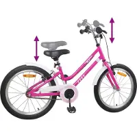 vidaXL Kinderfiets 24 Inch voor 8-12 jaar oud Roze Wit