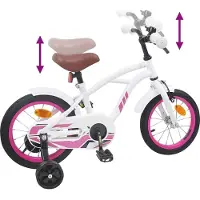 vidaXL Kinderfiets 16 Inch voor 4-6 jaar oud Wit