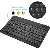 NÖRDIC Ultradun Compact Bluetooth Toetsenbord - 78 Toetsen - US QWERTY - Oplaadbaar - L 24,5 x B 15 x H 0.5 cm