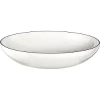 Asa selection Diepe Borden / Pastaborden A Table Ligne Noire ø 22 cm - 4 Stuks