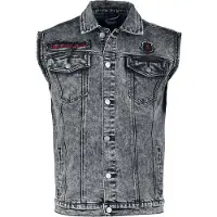 Rock Rebel by EMP - Rock Bodywarmer - Free Spirit Weste - S tot L - voor Mannen - zwart | Maat S