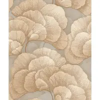 Dutch Wallcoverings - Vliesbehang - Renaissance - Blossom Zandbeige/Beige/ Goud/Groen - RE521014