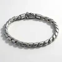 Cavill - Zilveren Armband 925 Sterling Zilver - Handgemaakte Luxe Bali Barong Armband - Gevlochten Design - Stijlvol & Robuust - 20,5 cm