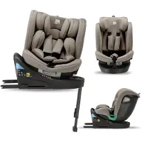 Deryan Chase Luxe i-Size Autostoeltje - 0-36kg - Isofix - steunpoot - 360° draaibaar - Truffle Nougat