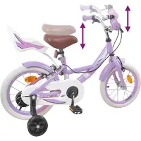 vidaXL Kinderfiets 12 Inch voor 2-4 jaar oud Paars