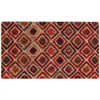 vidaXL Tapijt Runner MARSA Meerkleurig 80 x 100 cm Polyester en PVC