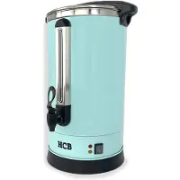 HCB - Professionele Horeca Percolator - 20,5 liter - 135 kopjes - 230V - RVS / INOX Perculator - Elektrisch koffiezetapparaat - Volautomatische koffiemachine - 33x37x56 cm (DxBxH) - 3.40 kg - 1360