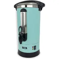 HCB - Professionele Horeca Percolator - 8,7 liter - 55 kopjes - 230V - RVS / INOX Perculator - Elektrisch koffiezetapparaat - Volautomatische koffiemachine - 25x30x50.5 cm (DxBxH) - 2.70 kg - 1358