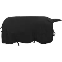 vidaXL Paardendeken Zwart 125 cm Polyester
