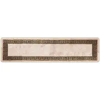 vidaXL Tapijt Runner MARSA Zwart 50 x 200 cm Polyester en PVC